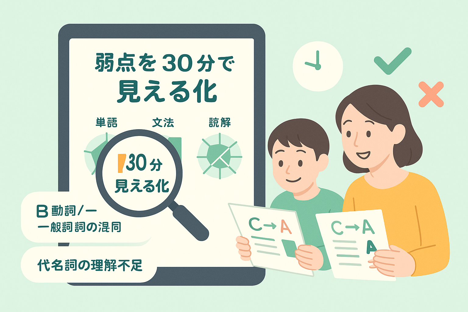 弱点診断の様子